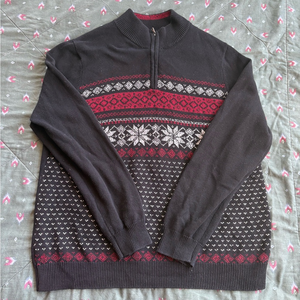 Mens Croft and barrow quarter zip Sweater Size XXL